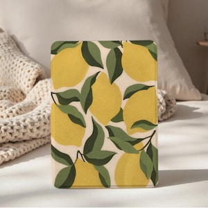 Yellow Lemon Kindle Case, Paperwhite 12th Case, All New Kindle Colorsoft, Paperwhite 11th 6.8&quot; 10th 6&quot; Cover, Kindle 2022 2024