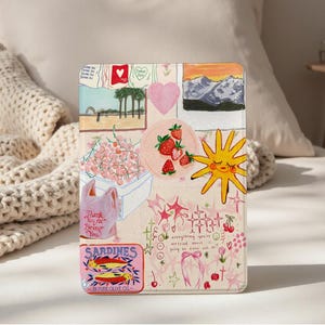 Sun Fruit Collage Kindle Case, Paperwhite 12th Case, All New Kindle Colorsoft, Paperwhite 11th 6.8&quot; 10th 6&quot; Cover, Kindle 2022 2024