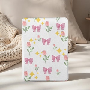 Cute Bows Flower Kindle Case, Paperwhite 12th Case, All New Kindle Colorsoft, Paperwhite 11th 6.8&quot; 10th 6&quot; Cover, Kindle 2022 2024