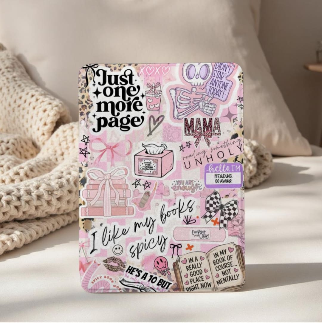 Pink Aesthetic Collage Kindle Paperwhite 12th Gen 7 Case Auto Wake ...