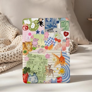 Animal Collage Style Kindle Case, Paperwhite 12th Case, All New Kindle Colorsoft, Paperwhite 11th 6.8&quot; 10th 6&quot; Cover, Kindle 2022 2024
