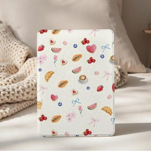 Cute Fruit Collage Kindle Case, Paperwhite 12th Case, All New Kindle Colorsoft, Paperwhite 11th 6.8&quot; 10th 6&quot; Cover, Kindle 2022 2024