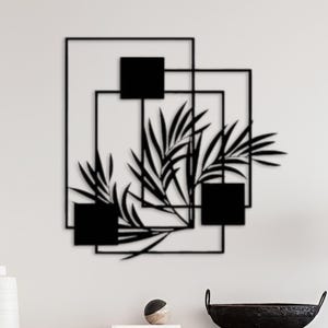 Palm Leaf Metal Wall Art, Metal Leaves, Leaf Wall Decor, Tree Leaf Metal Wall Art, Geometric Metal Art, Wall Leaf Art, Maximalist Wall Decor