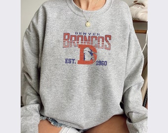 denver broncos retro sweatshirt