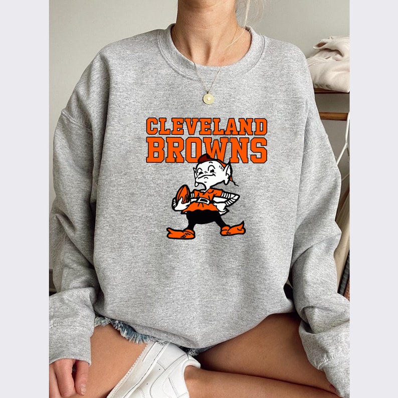 cleveland browns crewneck sweatshirt