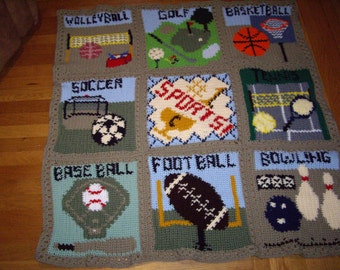 pattern - Sports Lovers' Afghan