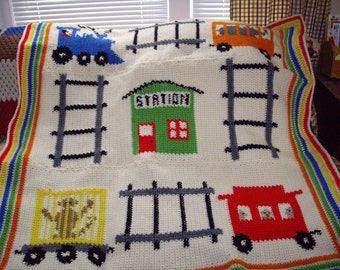 patroon Jongens Train Afghaans