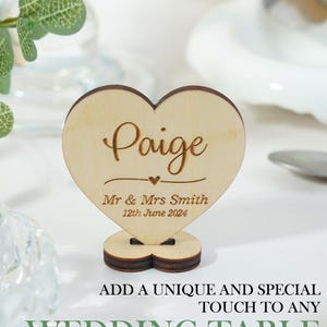 Noms de lieux de mariage en bois personnalisés Marque-places personnalisés Décoration de table de mariage Cartes pour sièges rustiques Découpés au laser Cadre de réception bohème