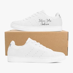Future Mrs Wedding Sneakers, Personalized Bride Sneakers, Custom Wedding Shoes, Bridal Sneakers with Name, Bride Gift, Engagement Shoes