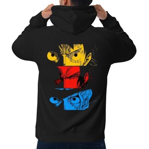 Sudadera Manga Larga Unisex Con Estampado Anime CC - Algodón, Lavada, Ideal Para Fans Y Uso Casual