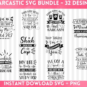 Sarcasm Svg Bundle, Sarcastic Bundle Svg, Sarcastic Svg Bundle, Funny Svg Bundle, Sarcastic Sayings Svg Bundle, Sarcastic Quotes Svg
