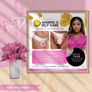 Especiais de cera, folheto de cera brasileira, modelo de especialistas em cera, esteticistas, reserva de esteticistas, reserve sua cera, quartas-feiras de depilação, mídia social