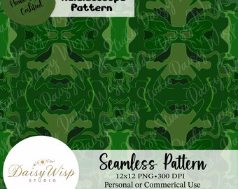 Verdant Mirage Kaleidoscope Pattern – Green Geometric Digital Texture