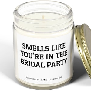 Bridal Party Gifts, Funny Bridesmaid Proposal, Bridal Party Candle, Bridal Party Funny Candle