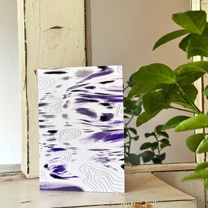 Tarjeta de felicitación en blanco de Purplemania