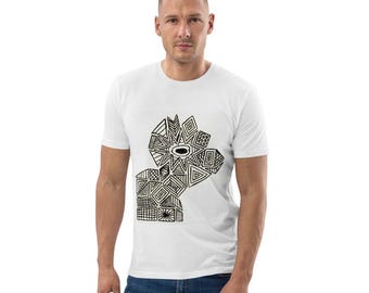 Camiseta de oso geométrico: camiseta con gráfico de arte tribal
