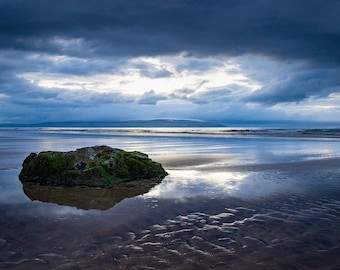 Lámina de la playa de Castlerock, Irlanda del Norte. Impresión artística Giclée.