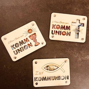 Cartão presente de dinheiro em madeira personalizado - aqui: PRIMEIRA COMUNHÃO Presente em dinheiro, ideia para presente, decoração em madeira, crisma, primeira comunhão, batismo, aniversário