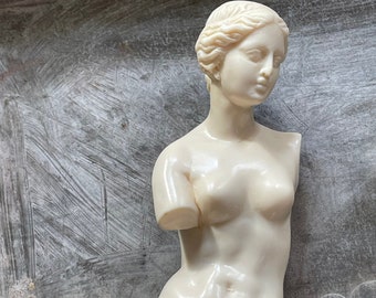 Vintage Venus de Milo Figure A. Santini Goddess Figurine Classic Parisian Apartment
