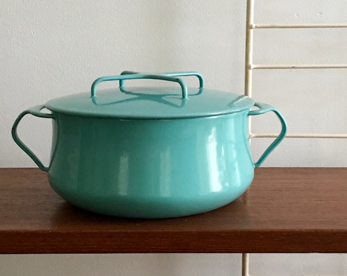 Vintage Dansk Dutch Oven Kobenstyle Enamel Aqua Cookware IHQ Enameled