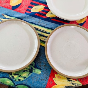 Vintage 2 MidWinter Natural Dinner Plates 10 Inch Stoneware England