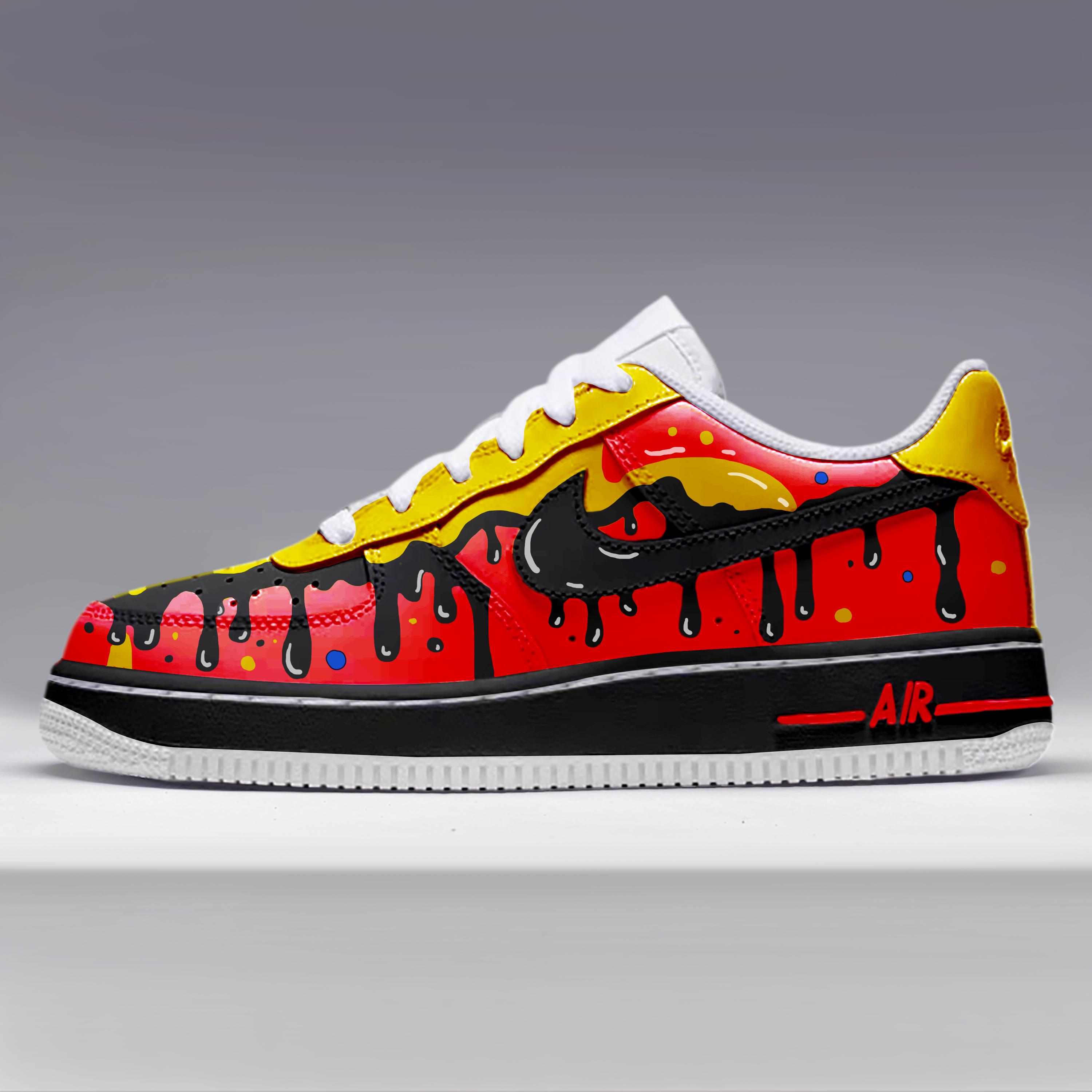 Cartoon Cheap Drippy Shoes Customizable Handpainted Shoes Hand - Main Image