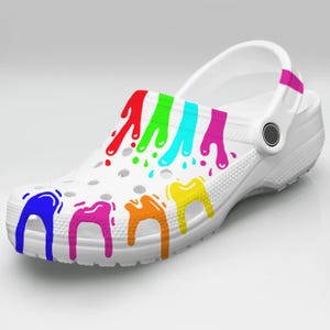 Gender-Neutral Adult Personalized Theme Custom Crocs Handmade Gifts For Kids Bedazzled Crocs Colored Crocs Hand Painted Gift For Her Clogs