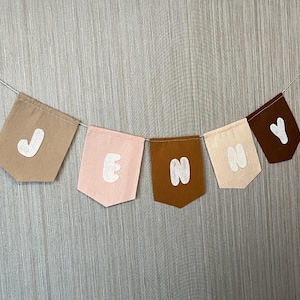 Name banner for babies and kids, Name banner nursery, Felt flag name bunting, Custom Felt Flag Banner, Birthday Garland, Celebration Banner