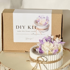 DIY candle making kit with containers I Make your own candles I Gift set for mom, grandma, girlfriend, Christmas I Make your own candles