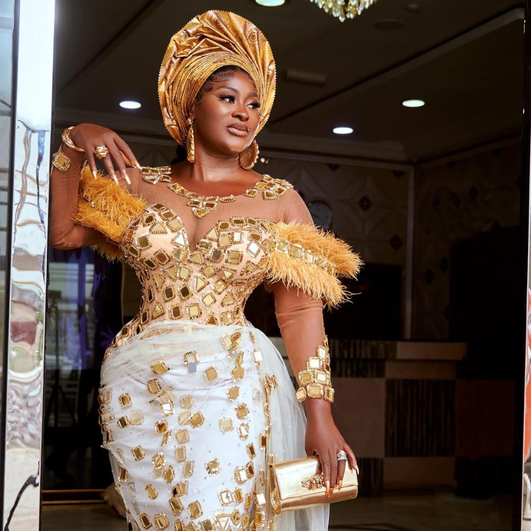 Gold White George Bridal African Beaded Corset Dress,african Style ...