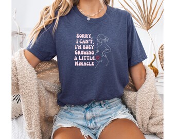 Camiseta de embarazo, regalo para baby shower, camiseta de anuncio de embarazo, camiseta de maternidad, camiseta para futura mamá, regalo para nueva mamá, camiseta para futura mamá, nueva mamá