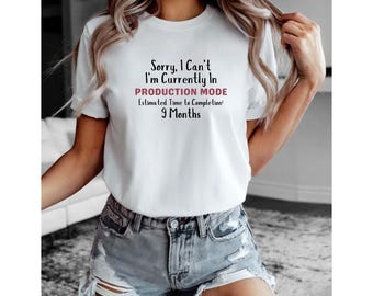 Prezent na Baby Shower Koszulka dla przyszłej mamy Koszulka dla przyszłej mamy Koszulka z ogłoszeniem o ciąży Prezent dla nowej mamy Koszulka ciążowa Prezent dla ciężarnej żony