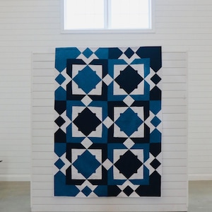 Motif de courtepointe en zellige : design de carreaux marocains modernes (téléchargement instantané)