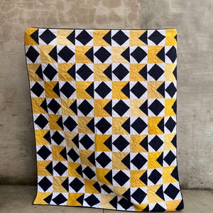 Facet Quilt Pattern - Instant Download - Modern DIY Blanket Design, Multiple Sizes Available, Perfect Gift for Him or Her, Quilt instruction