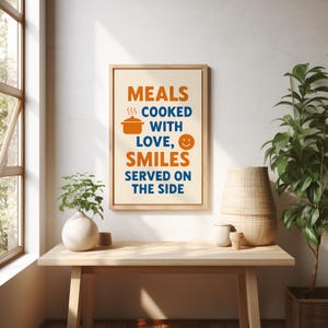 Funny Kitchen Quote Print: Modern Food Lover Wall Art (Digital Download)