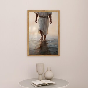 Jesus Walking on Water Print: Christian Home Decor (Digital Download)
