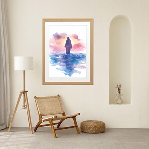 Jesus Walking on Water Print: Christian Wall Art (Digital Download)