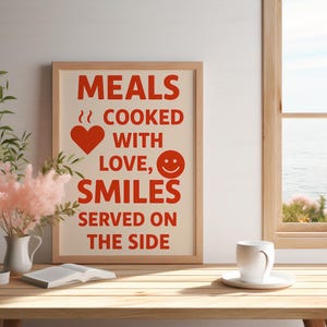 Funny Kitchen Quote Art Print: Cozy Home Decor (Digital Download)