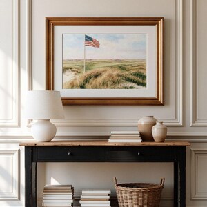 4th of July Gallery Wall Set - Independence Day Prints, Coastal Grandmillenial Patriotic Summer Art