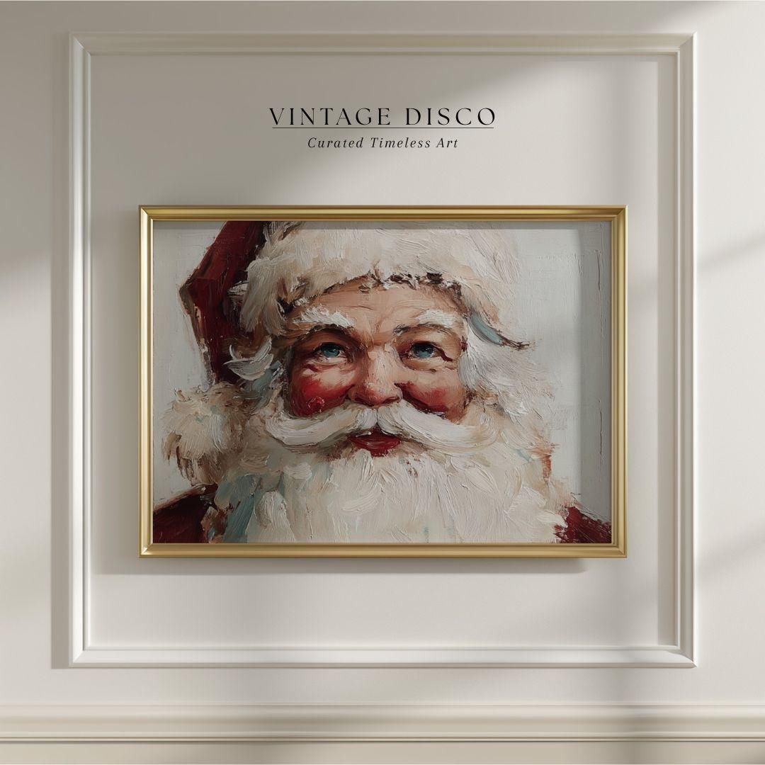 クリスマスサンタクロース 有名なクリスマスの絵画 9008 A3アート