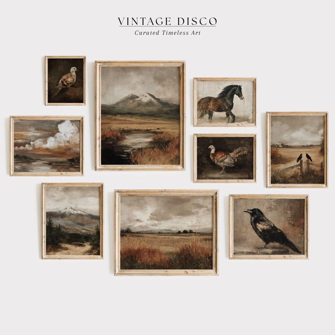 Rustic Fall Gallery Wall Set - Vintage Autumn Farmhouse Decor, Classic ...