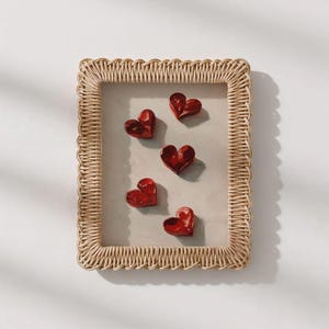 Valentines Love Heart Painting - Romantic Girls Y2K Apartment Print, Chic Galentines Party Decor
