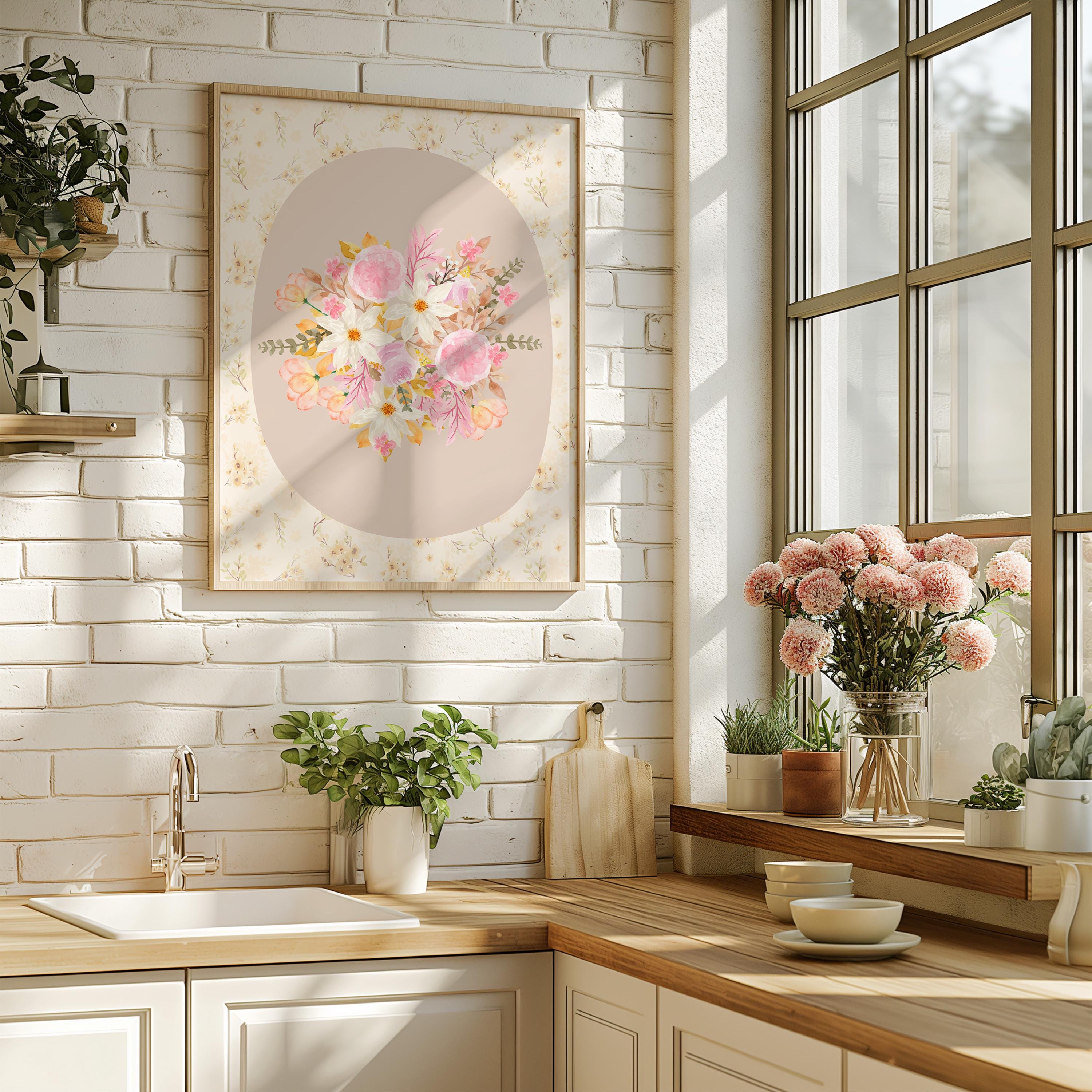 Vintage Floral Print: Cottagecore Botanical Wall Art (digital Download ...