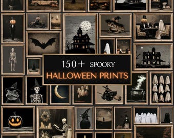 150+ Halloween Mega Bundle Prints - Spooky Fall Decor, Gothic Gallery Wall, Dark Autumn Printables