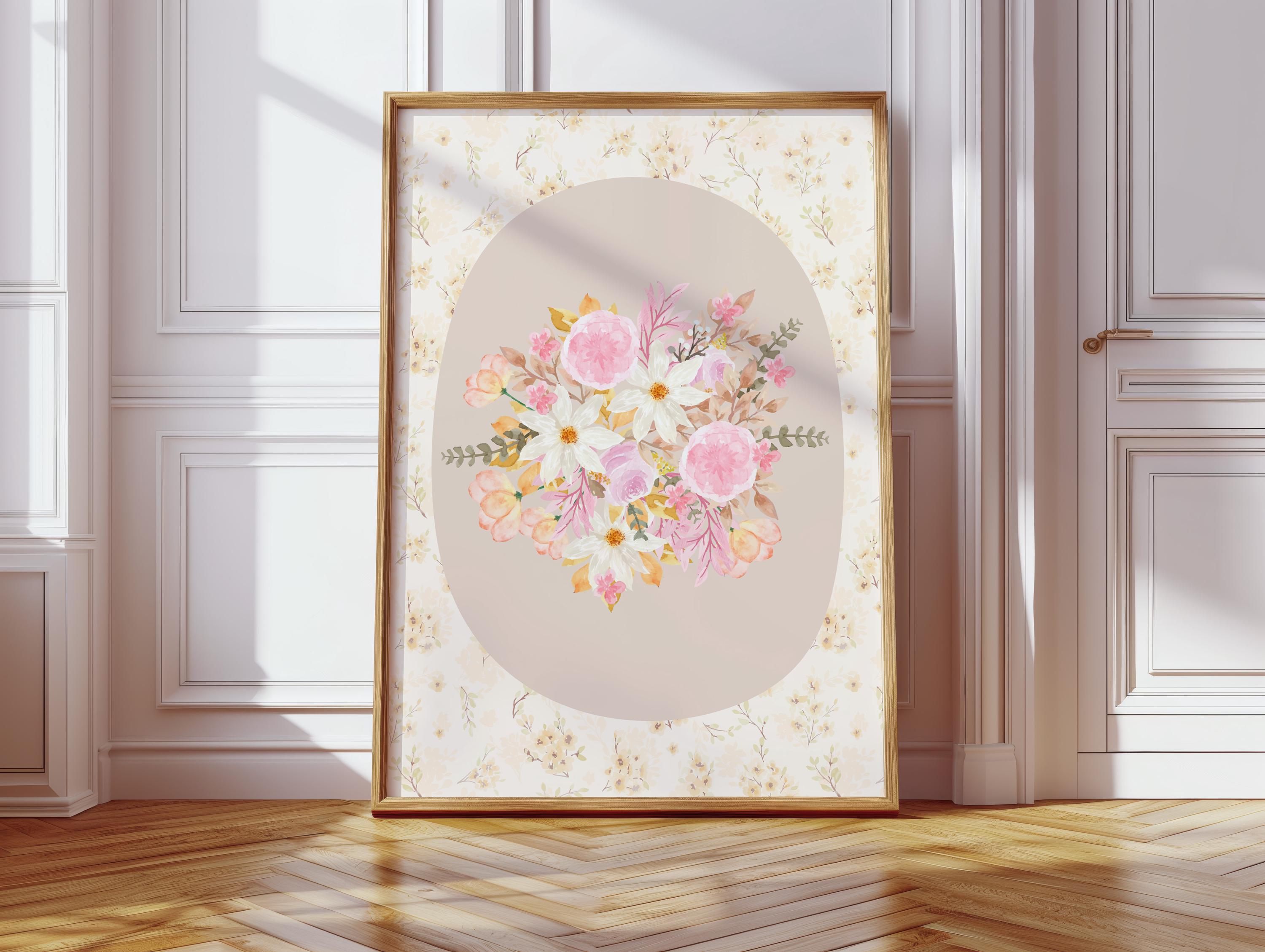 Vintage Floral Print: Cottagecore Botanical Wall Art (digital Download ...