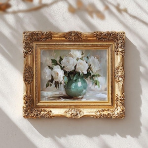 Impresión de hortensias al estilo Nancy Meyers: arte floral cottagecore francés, imprimible primaveral de estilo campestre.