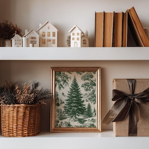 Heritage Christmas Print Set of 11 - Vintage Traditional Holiday Decor Bundle, Neutral Equestrian Winter