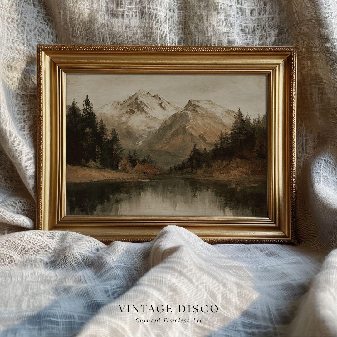 Paisaje otoñal vintage con lago y montaña: decoración rústica de otoño con  un toque de luz y atmósfera campestre, decoración invernal estilo  cottagecore - Etsy México, image size:1080x1080