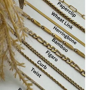 18K Gold Filled Chain ANKLET, Paperclip Chain,Rope Chain,Twist Chain,Figaro Chain,Curb Chain,Dainty,Waterproof,Christmas Gifts ,Gift For Her