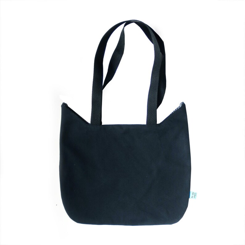 Cat Handbag Halloween Tote Bag Cat Shopping Cat Black Cat Tote Bag Black Cat Bag Trick or Treat Bag Halloween Cat